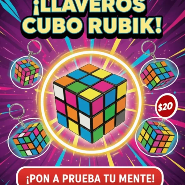 LLAVERO CUBO RUBIK