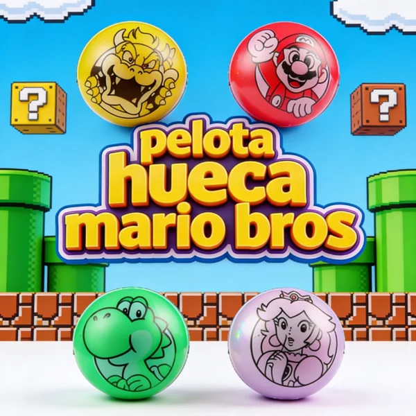 PELOTA HUECA 30MM MARIO BROS